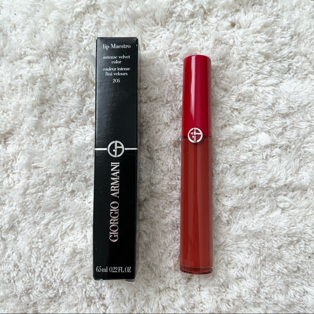 Giorgio Armani Lip Maestro Liquid Lipstick (205 Fiamma)